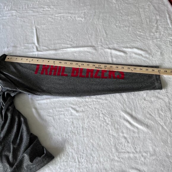 Portland Trail Blazers Men's Warmup Jacket Official NBA Partial-Zip XL Grey - Picture 6 of 10